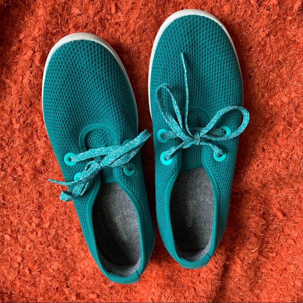 Limited edition teal blue allbirds sneakers NWOT